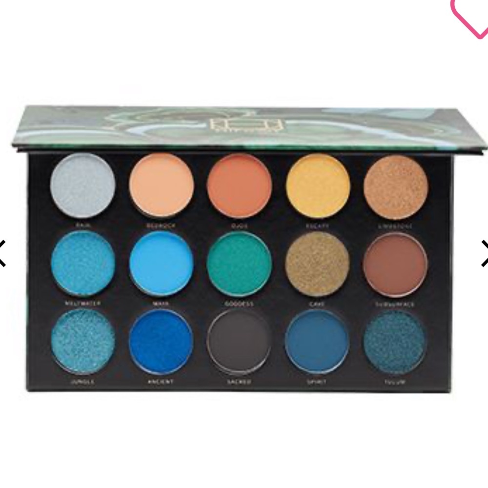 🎄3/$30 HIPDOT - Cenote Pressed Eyeshadow Palette, green eyeshadow palette